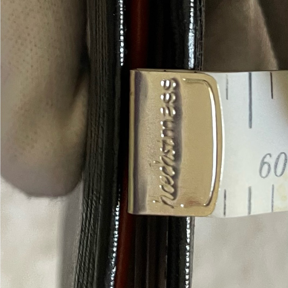 Ferragamo Authentic Vintage Black Textured Wallet w/ Colorful Leather Interior - Picture 14 of 14